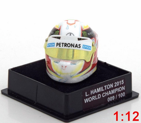 Модель 1:12 Mercedes Helm Weltmeister 2015 Hamilton World Champions Collection (L.E.100pcs)